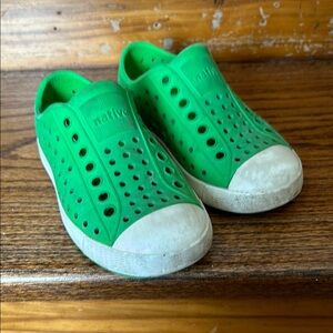 Native Kids Green Slip-On Shoes